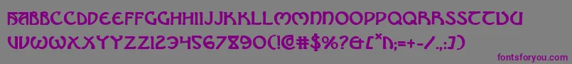 Шрифт BrinAthynBold – фиолетовые шрифты на сером фоне