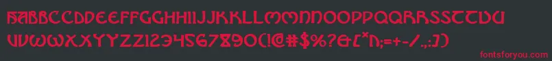 BrinAthynBold Font – Red Fonts on Black Background