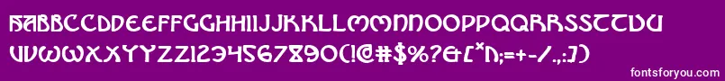 BrinAthynBold Font – White Fonts on Purple Background
