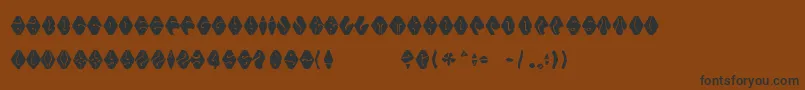 Electorate Boogie Font – Black Fonts on Brown Background