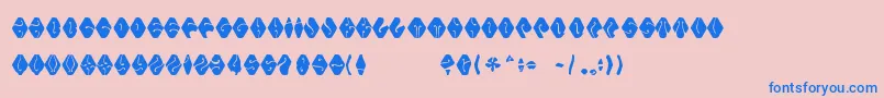 Electorate Boogie Font – Blue Fonts on Pink Background