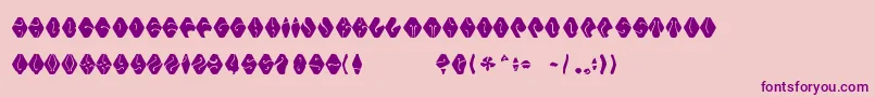 Electorate Boogie Font – Purple Fonts on Pink Background