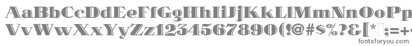 フォントMaklerDeco – 白い背景に灰色の文字