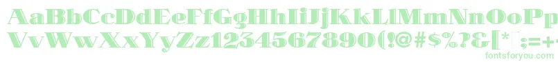 MaklerDeco Font – Green Fonts on White Background