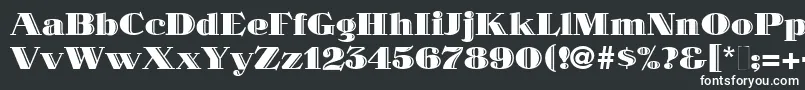 MaklerDeco-fontti – valkoiset fontit