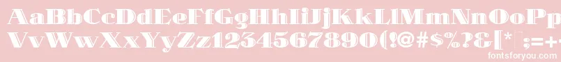 MaklerDeco Font – White Fonts on Pink Background