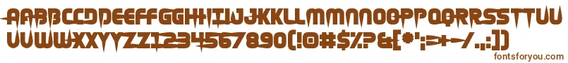 Шрифт Hellgrazer – коричневые шрифты на белом фоне