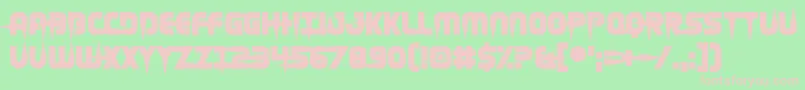 Шрифт Hellgrazer – розовые шрифты на зелёном фоне