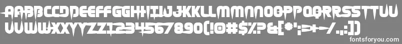 Hellgrazer-fontti – valkoiset fontit harmaalla taustalla