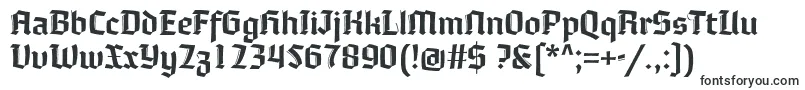 Moyenage-fontti – Käsinkirjoitetut fontit