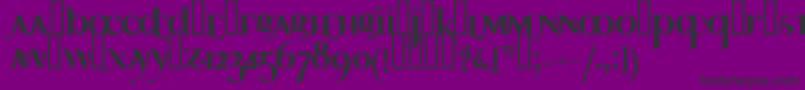 AyosmonikaBold Font – Black Fonts on Purple Background