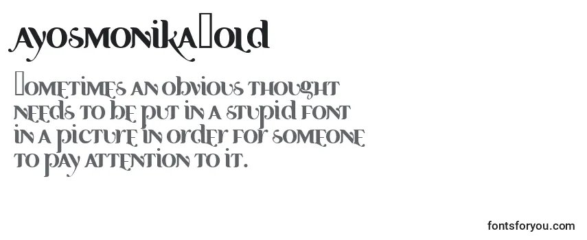 AyosmonikaBold Font