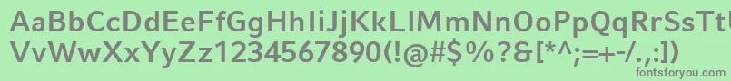 CompatilFactLtComBold Font – Gray Fonts on Green Background
