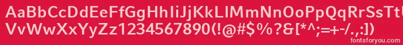 CompatilFactLtComBold Font – Pink Fonts on Red Background
