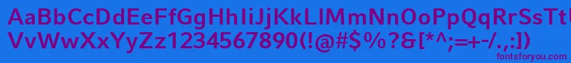 CompatilFactLtComBold Font – Purple Fonts on Blue Background