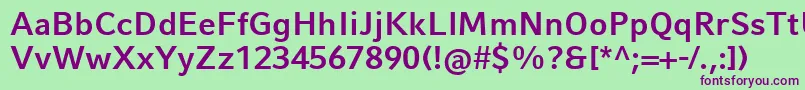 CompatilFactLtComBold Font – Purple Fonts on Green Background