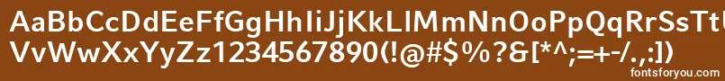 CompatilFactLtComBold Font – White Fonts on Brown Background