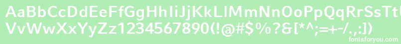 CompatilFactLtComBold Font – White Fonts on Green Background