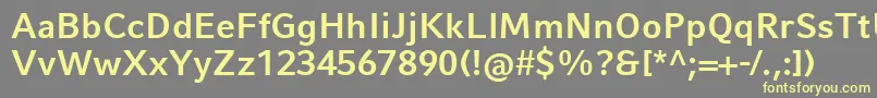 CompatilFactLtComBold Font – Yellow Fonts on Gray Background