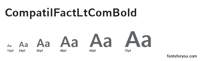 Размеры шрифта CompatilFactLtComBold