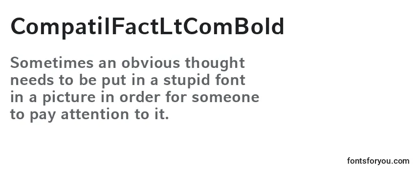 Шрифт CompatilFactLtComBold