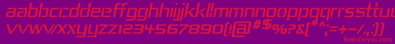Repub4i Font – Red Fonts on Purple Background