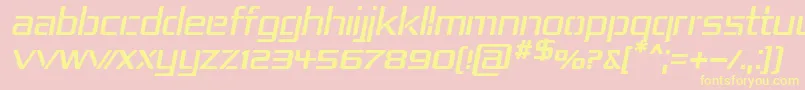 Repub4i Font – Yellow Fonts on Pink Background