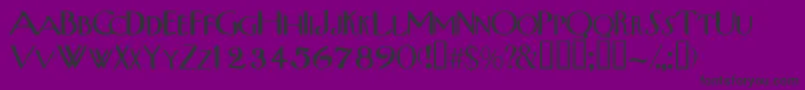 Tribalscapsssk Font – Black Fonts on Purple Background