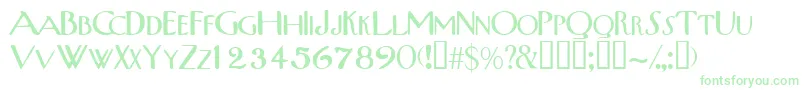 Tribalscapsssk Font – Green Fonts on White Background