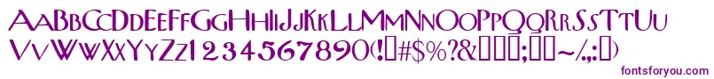 Tribalscapsssk Font – Purple Fonts on White Background