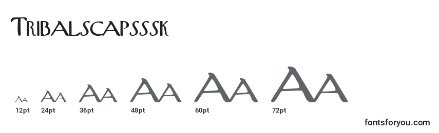 Tribalscapsssk Font Sizes