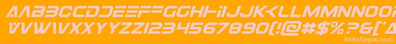 More about Eurofighterital Font Eurofighterital Font – Pink Fonts on Orange Background