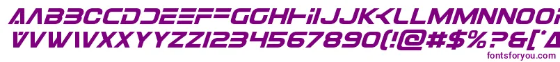 Eurofighterital Font – Purple Fonts on White Background