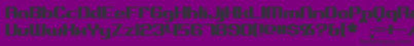 フォントExplorien – 紫の背景に黒い文字