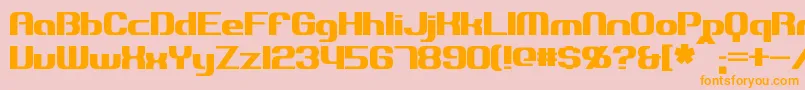More about Explorien Font Explorien Font – Orange Fonts on Pink Background
