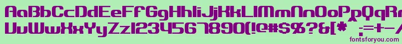 More about Explorien Font Explorien Font – Purple Fonts on Green Background