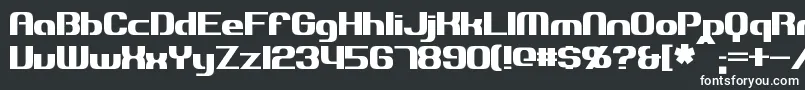 Шрифт Explorien – белые шрифты на чёрном фоне