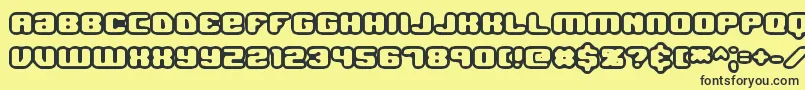 Jawbrko1 Font – Black Fonts on Yellow Background