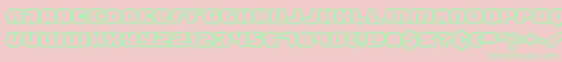 Jawbrko1 Font – Green Fonts on Pink Background