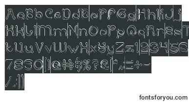 ArabianKnightHollowInverse font – game Fonts