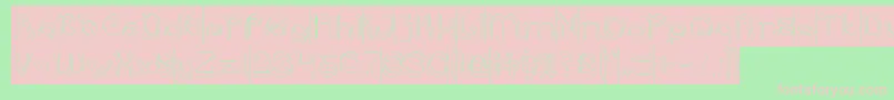 ArabianKnightHollowInverse Font – Pink Fonts on Green Background