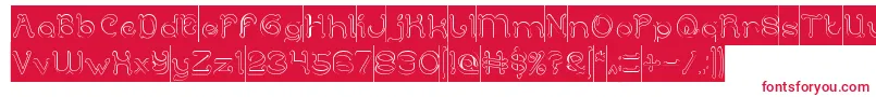 ArabianKnightHollowInverse Font – Red Fonts on White Background