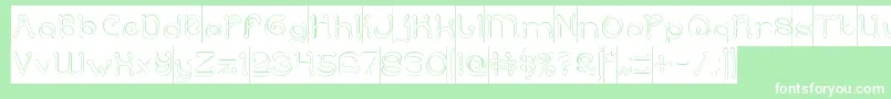 ArabianKnightHollowInverse Font – White Fonts on Green Background