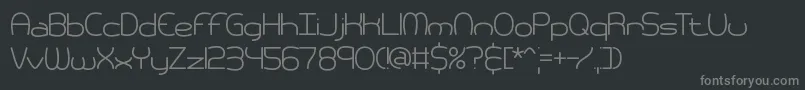 PneumaticsBrk Font – Gray Fonts on Black Background