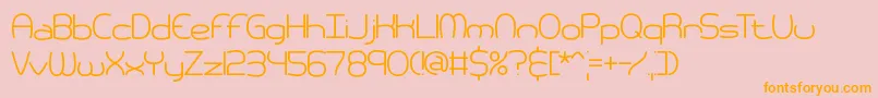 PneumaticsBrk Font – Orange Fonts on Pink Background