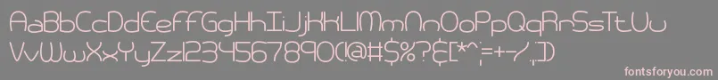 PneumaticsBrk Font – Pink Fonts on Gray Background