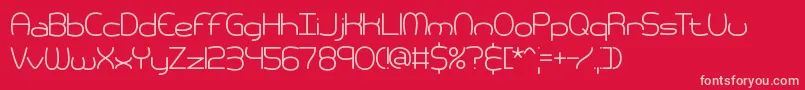 PneumaticsBrk Font – Pink Fonts on Red Background