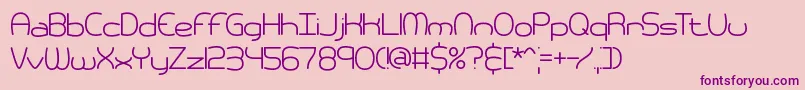 PneumaticsBrk-Schriftart – Violette Schriften auf rosa Hintergrund