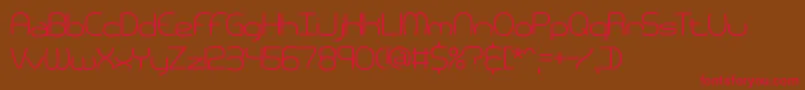 PneumaticsBrk Font – Red Fonts on Brown Background