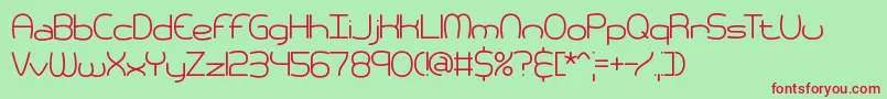 PneumaticsBrk Font – Red Fonts on Green Background